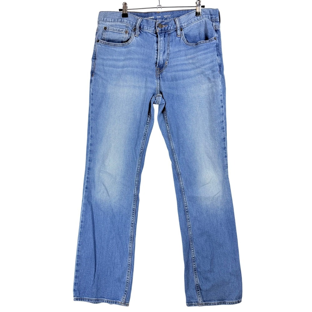 Old Navy Bootcut Jeans Mens 32x32 Light Wash Built-In Flex Western Americana